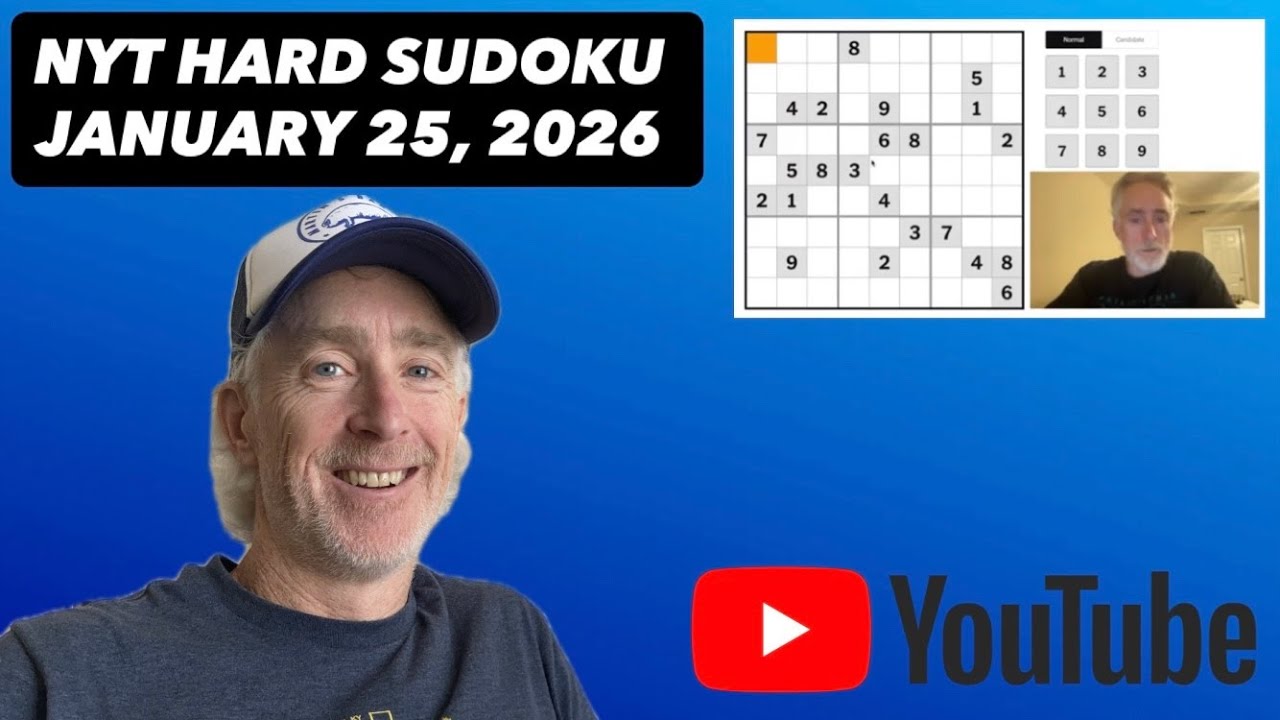 Let's CRACK the NYT Hard Sudoku! [January 25, 2026] Walkthrough Solution