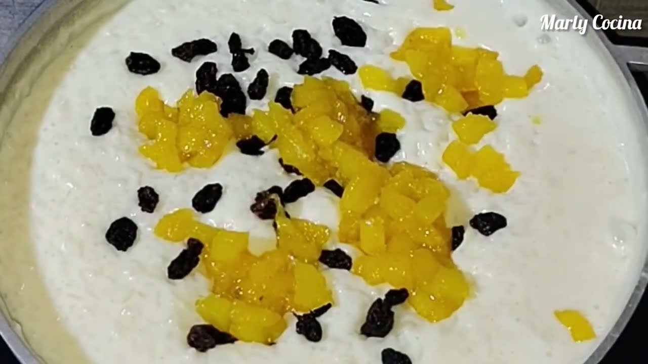 Cómo hacer un Arroz con leche con Piña y Uvas pasas, delicioso y diferente.