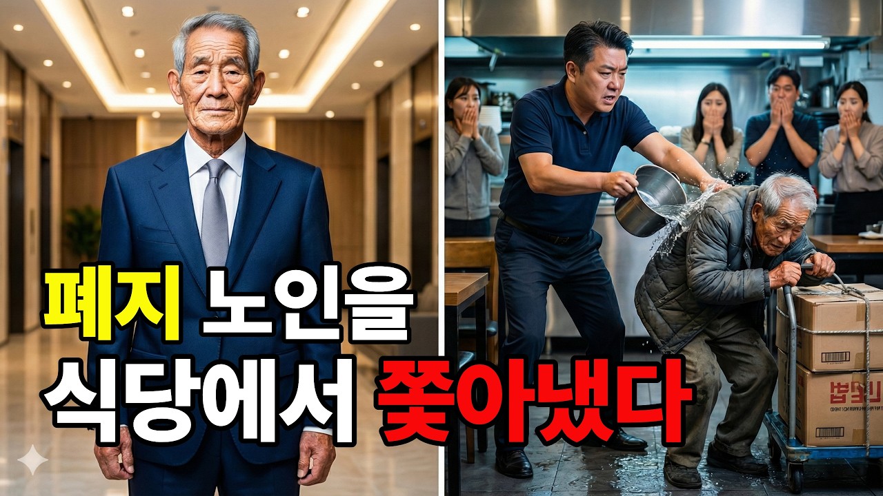 폐지 노인 내쫓은 식당... 3일 후 '건물주'가 나타나자 벌어진 일 #시니어 인생사연#노후사연 #가족갈등 #반전사연 #오디오북 #참교육