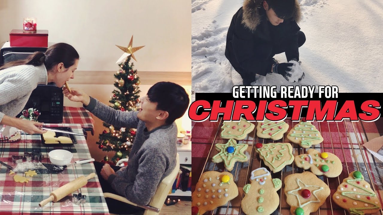 Getting Ready For CHRISTMAS 🎄(자막)국제커플 브이로그 크리스마스 쿠키 만들기