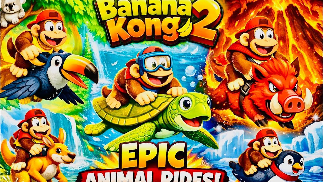 Banana Kong 2: Все аттракционы с животными 🐒🔥 (Безумное приключение)