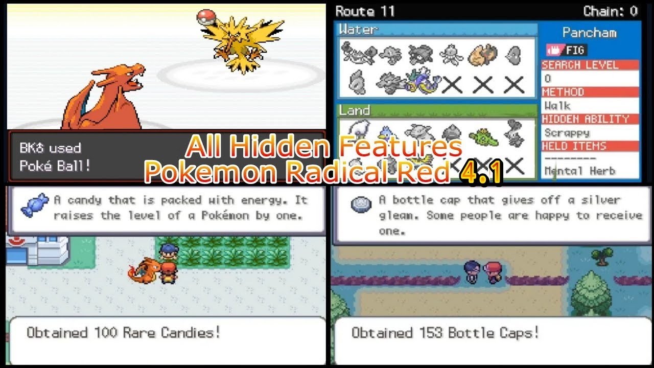 [Update] All In-Game Cheat Codes - Pokemon Radical Red v4.1