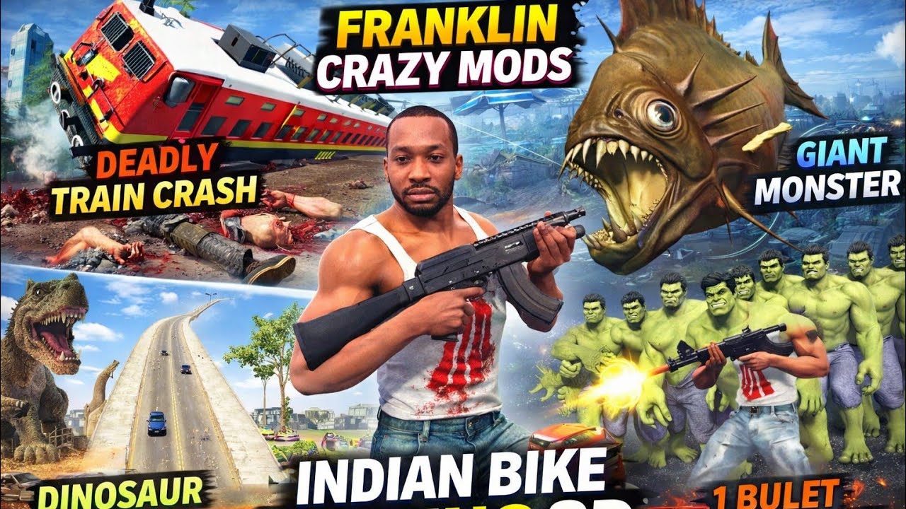 Indian bike driving 3d new update 😍 cheat code 😱 full enjoy Gta 5 add ho gaya