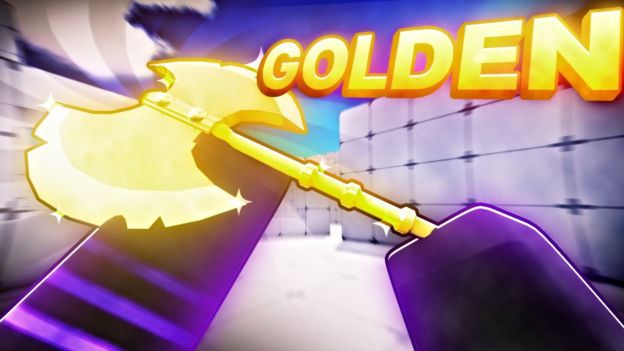 I Unlocked The GOLD Battle Axe in Roblox Rivals..