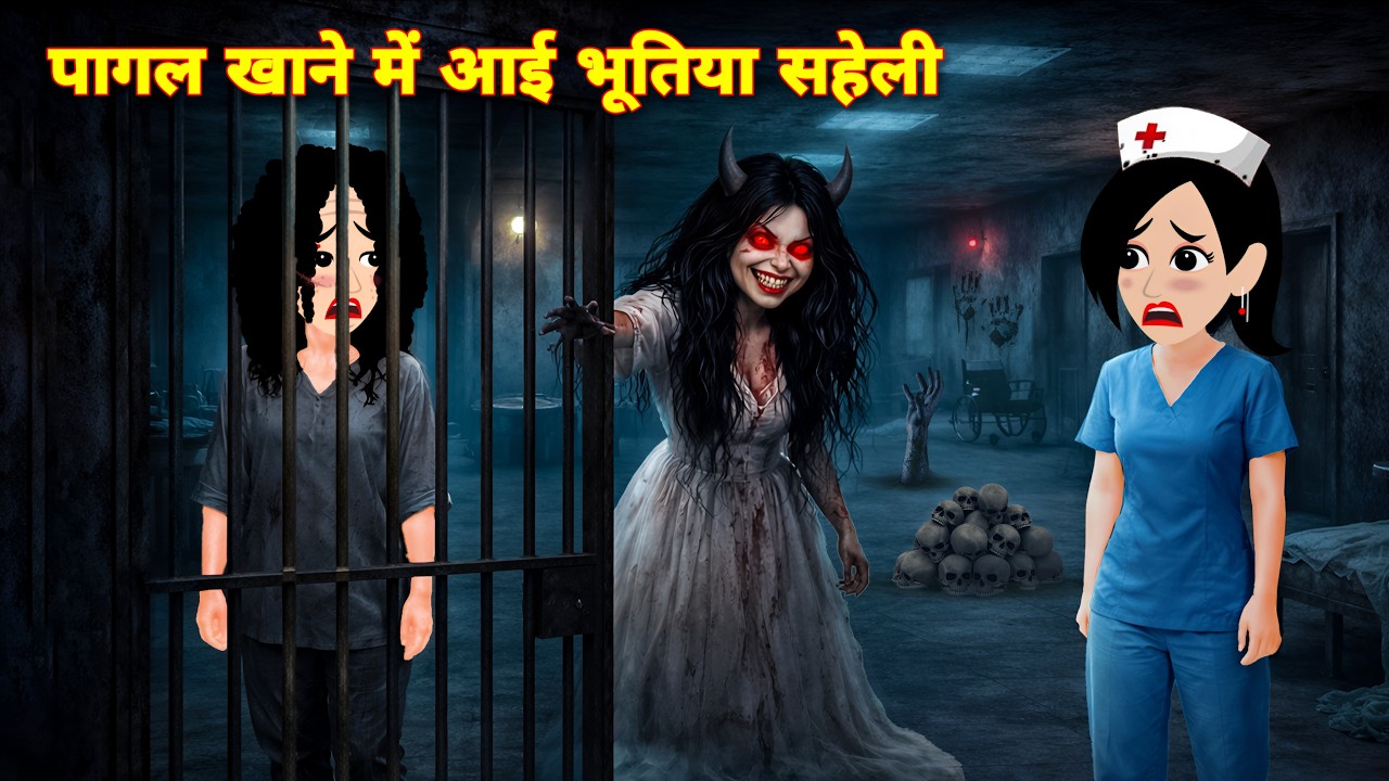 Horror stories - Mental Hospital Me Aai Bhootiya Saheli 😱 | Darawani Kahaniya | Cartoon Horror Story