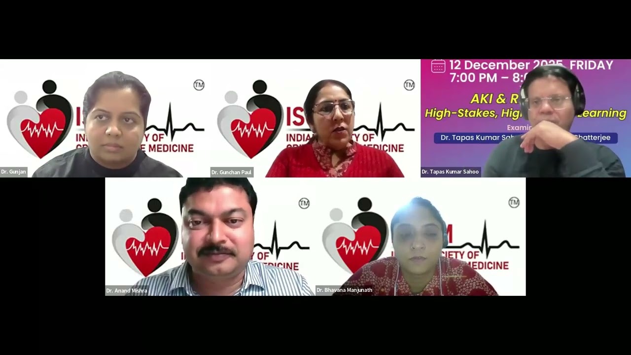 Webinar on AKI & RRT in ICU: High-Stakes, High-Impact Learning
