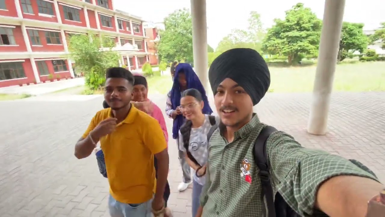Collage di ਸੈਰ 🤪II RIET II Phagwara II Dekho nazzre ਕਾਲਜ de 👌First Volg II Part 1