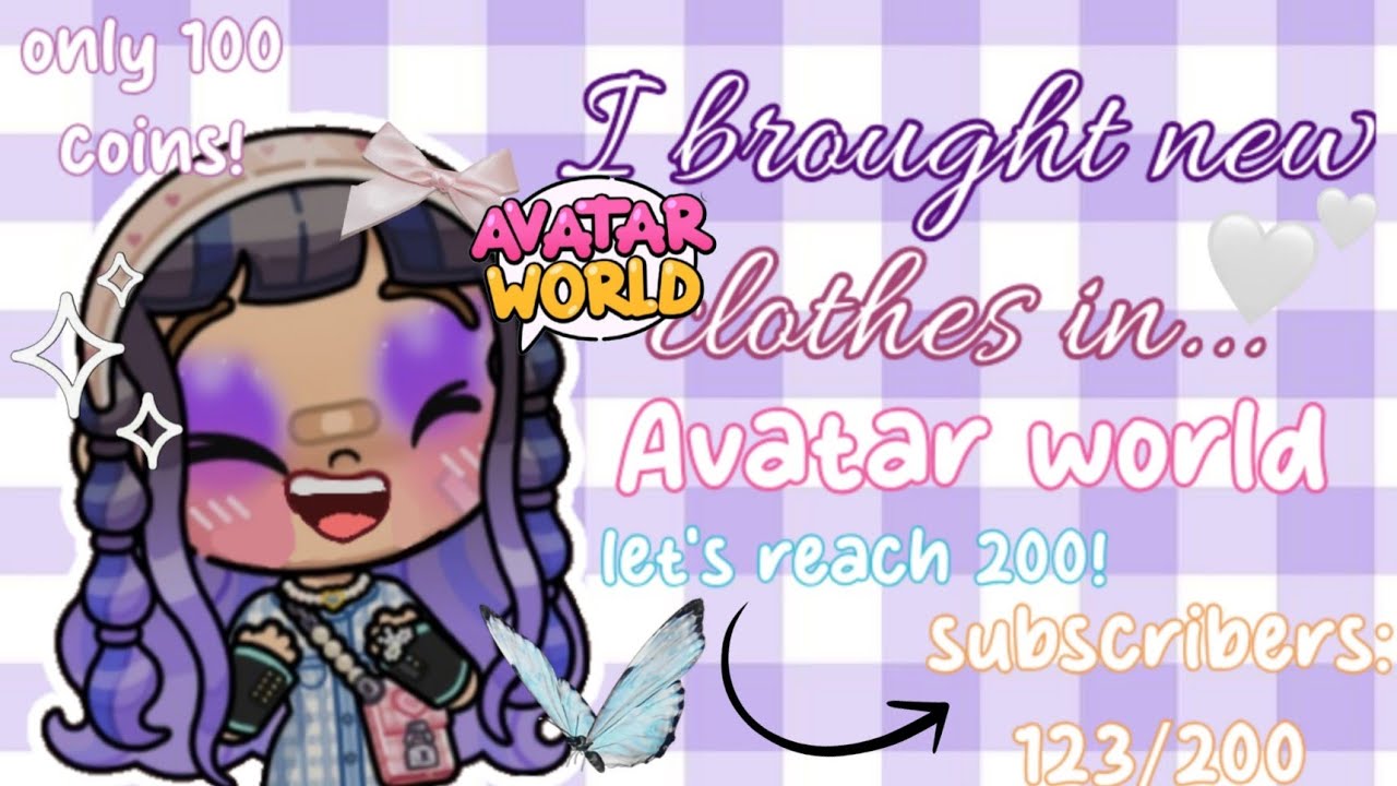 I brought new clothes in avatar world!! (Only 100 coins 🤩) |avatar world| enjoy! ✼༶｡.:✽・ﾟ