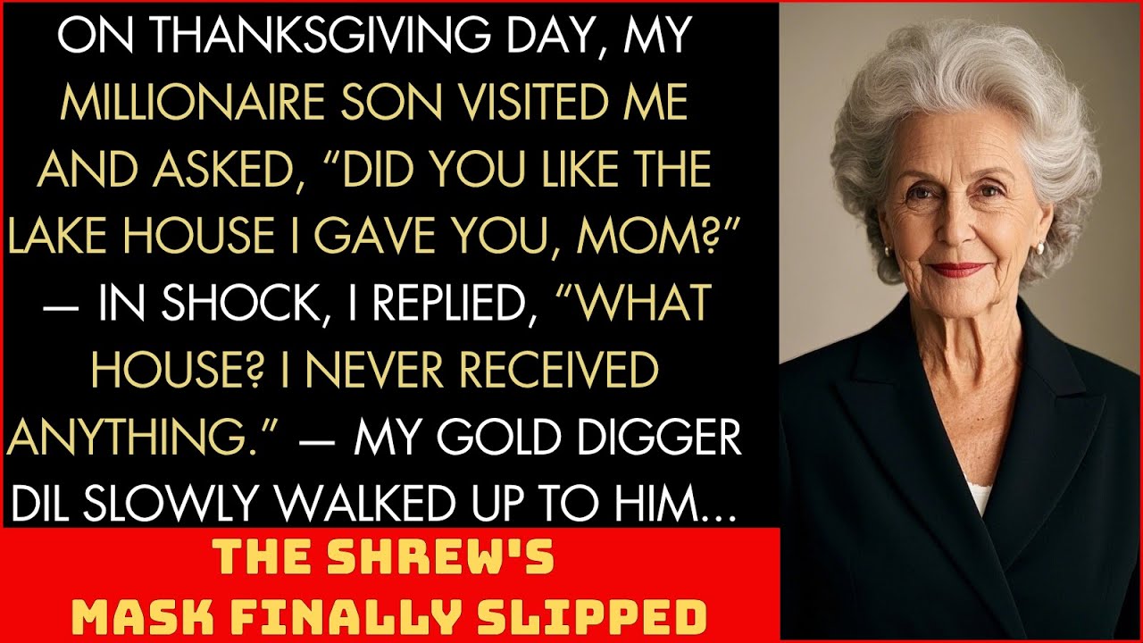On Thanksgiving Day, My Millionaire Son Visited Me And Asked, “Did You Like The Lake House I Gave...