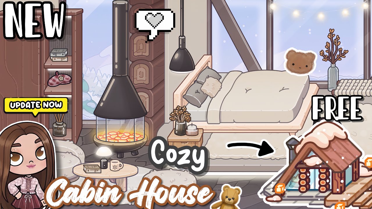 NEW Cozy Cabin House Design🧸AVATAR WORLD House Ideas✨NEW FREE UPDATE [House Design] Makeover