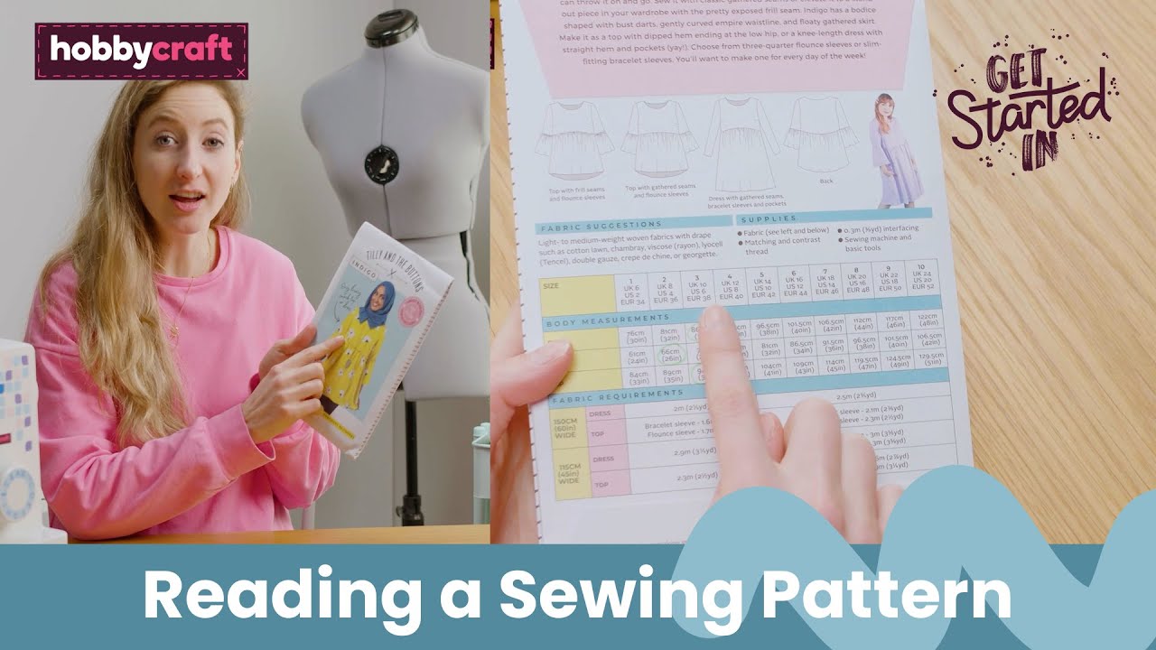 How to Read a Sewing Pattern | Get Started in Sewing | Hobbycraft