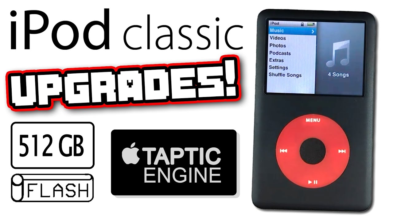 Обновление iPod classic | Карта памяти SD на 512 ГБ, Taptic Engine, аккумулятор на 3000 мАч и нов...