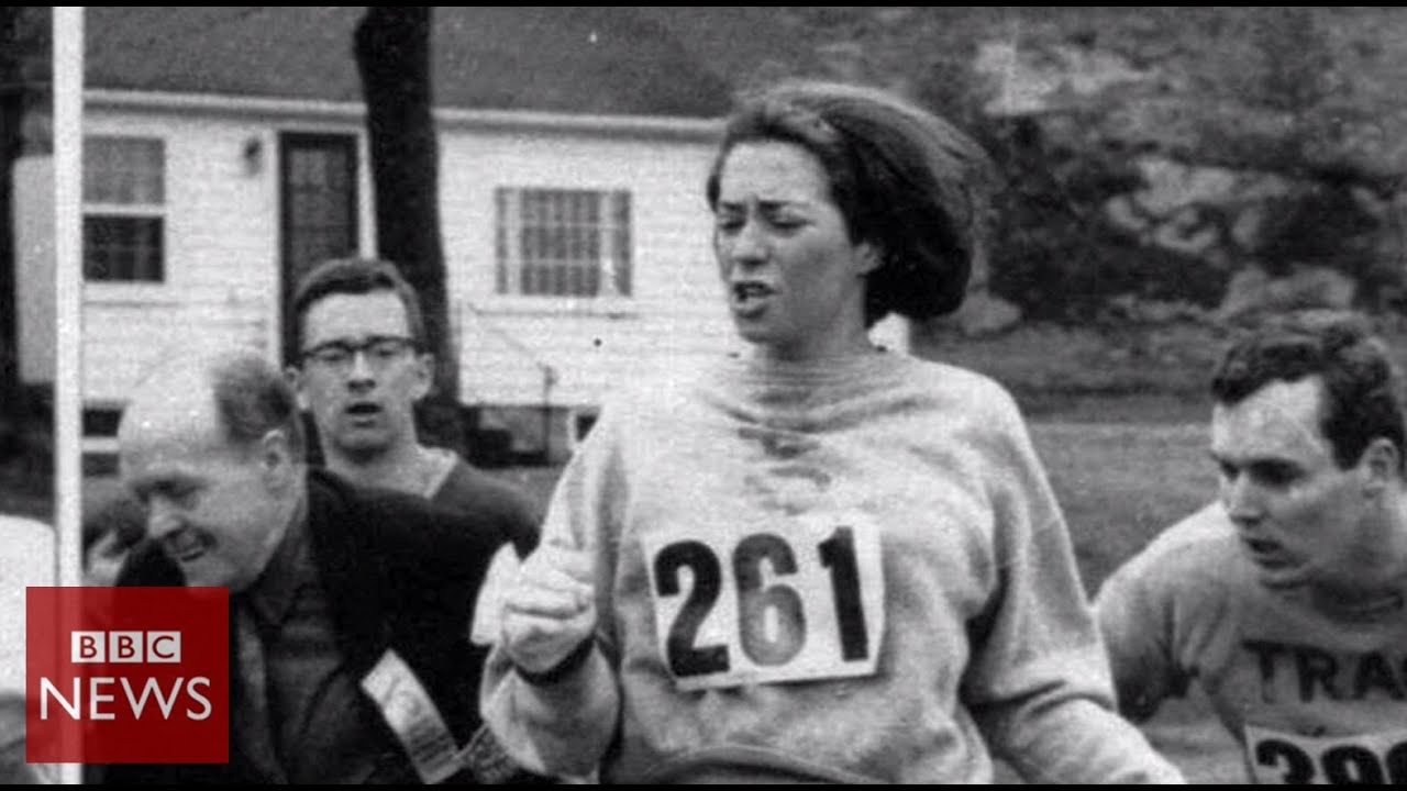 Boston Marathon: Meet the first woman to run it - BBC News