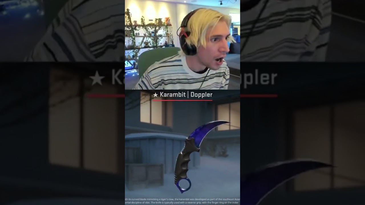 Lançou Counter Strike 2 com drop de Skin rara. XQC unbox rare Skin in CS 2 release