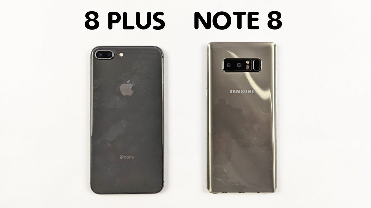iPhone 8 Plus Vs Samsung Note 8 Speed Test & Camera Comparison