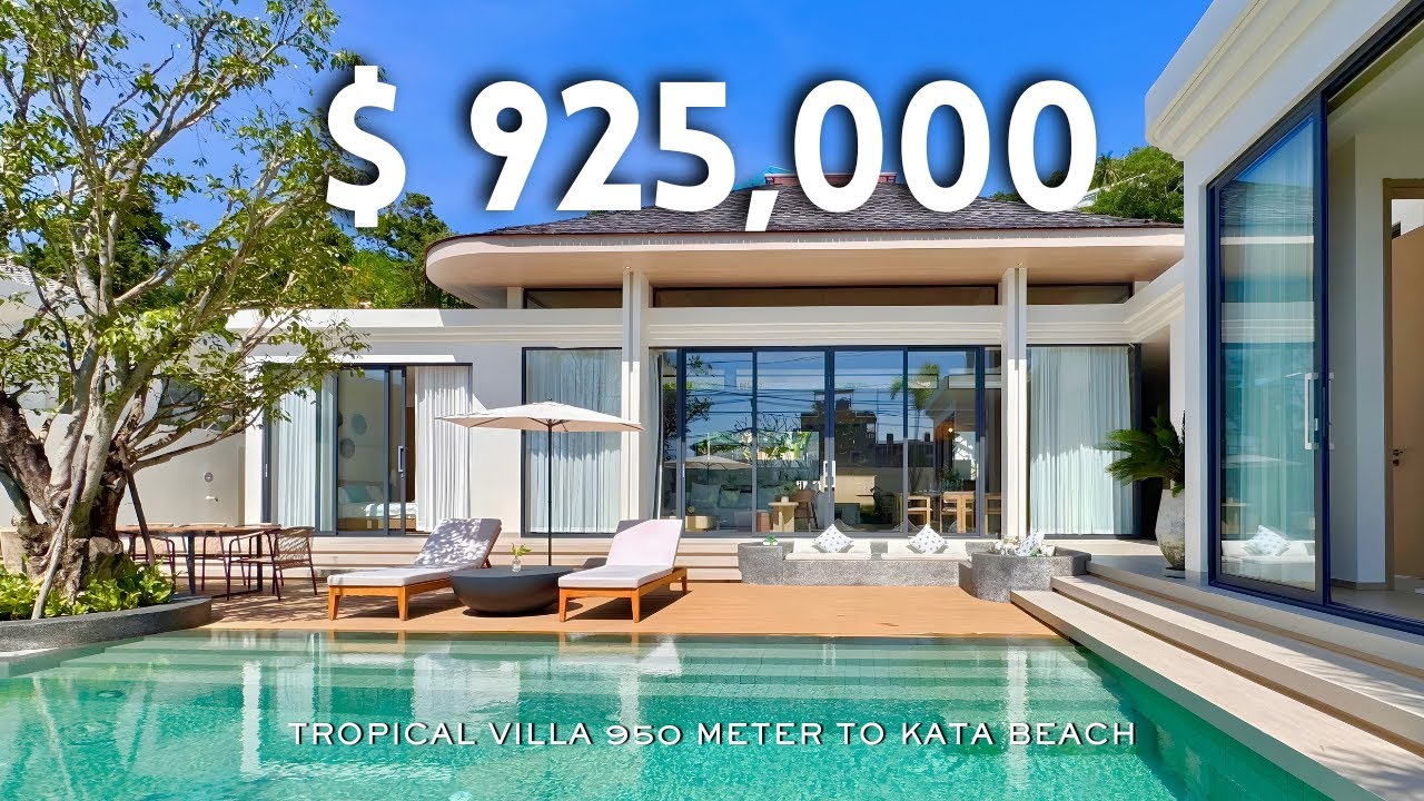Exotic Modern 4-Bedroom Villa, 950 Metre to Kata Beach Phuket !