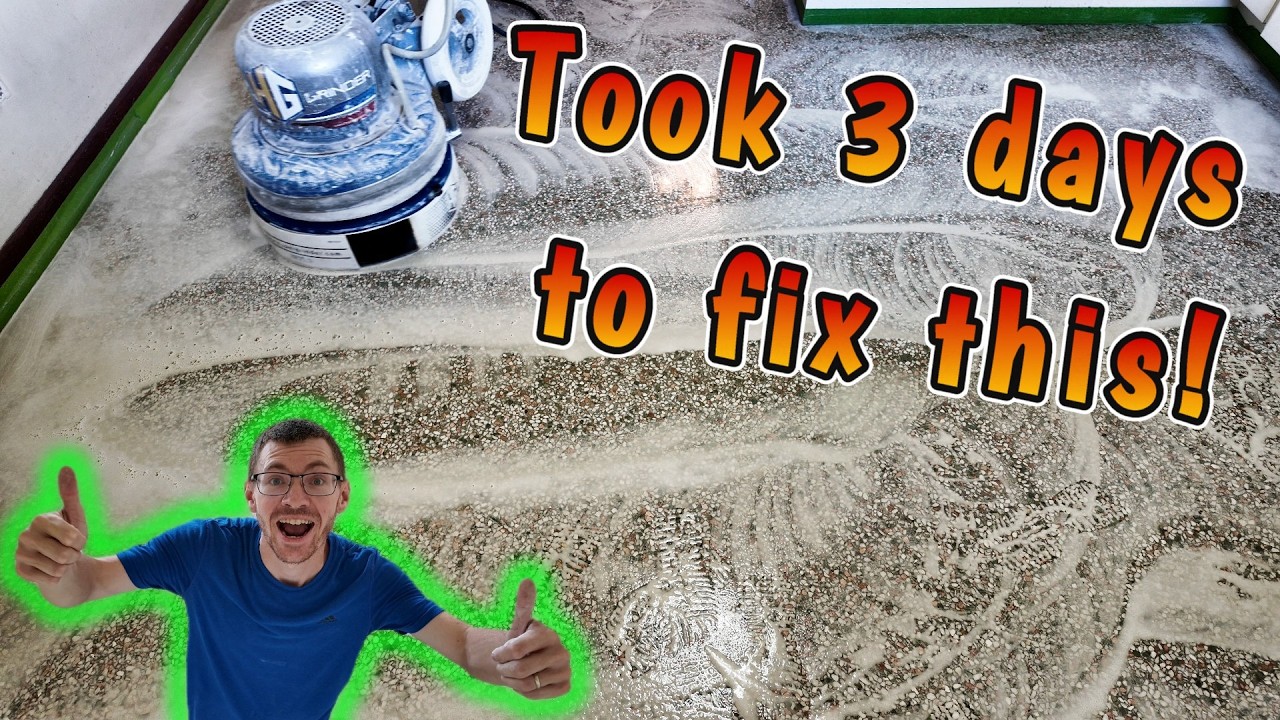 Nearly 40 years of dirt and wax buildup! Dull to dazzling floor restoration!