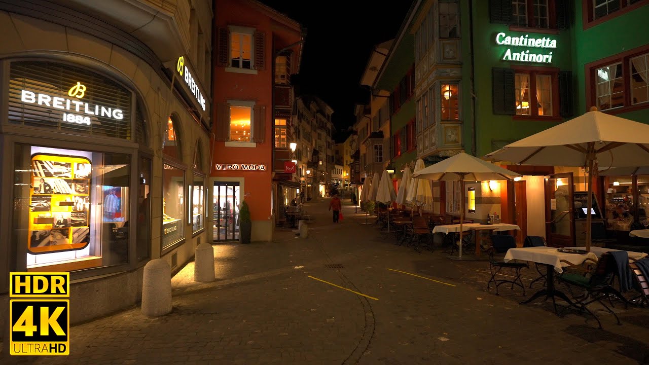 스위스 취리히 야경 -4K HDR-