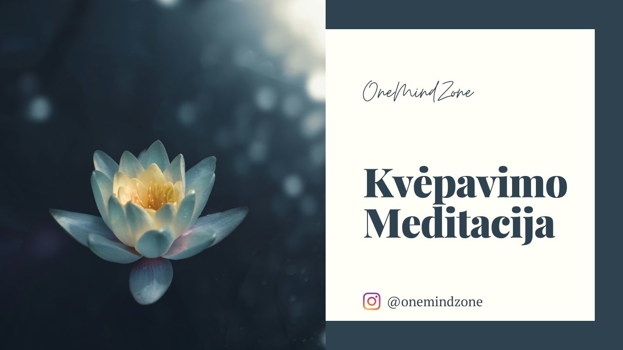 5 min Kvėpavimo Meditacija | OneMindZone | 5min Guided Breathing Meditation Lithuanian Version