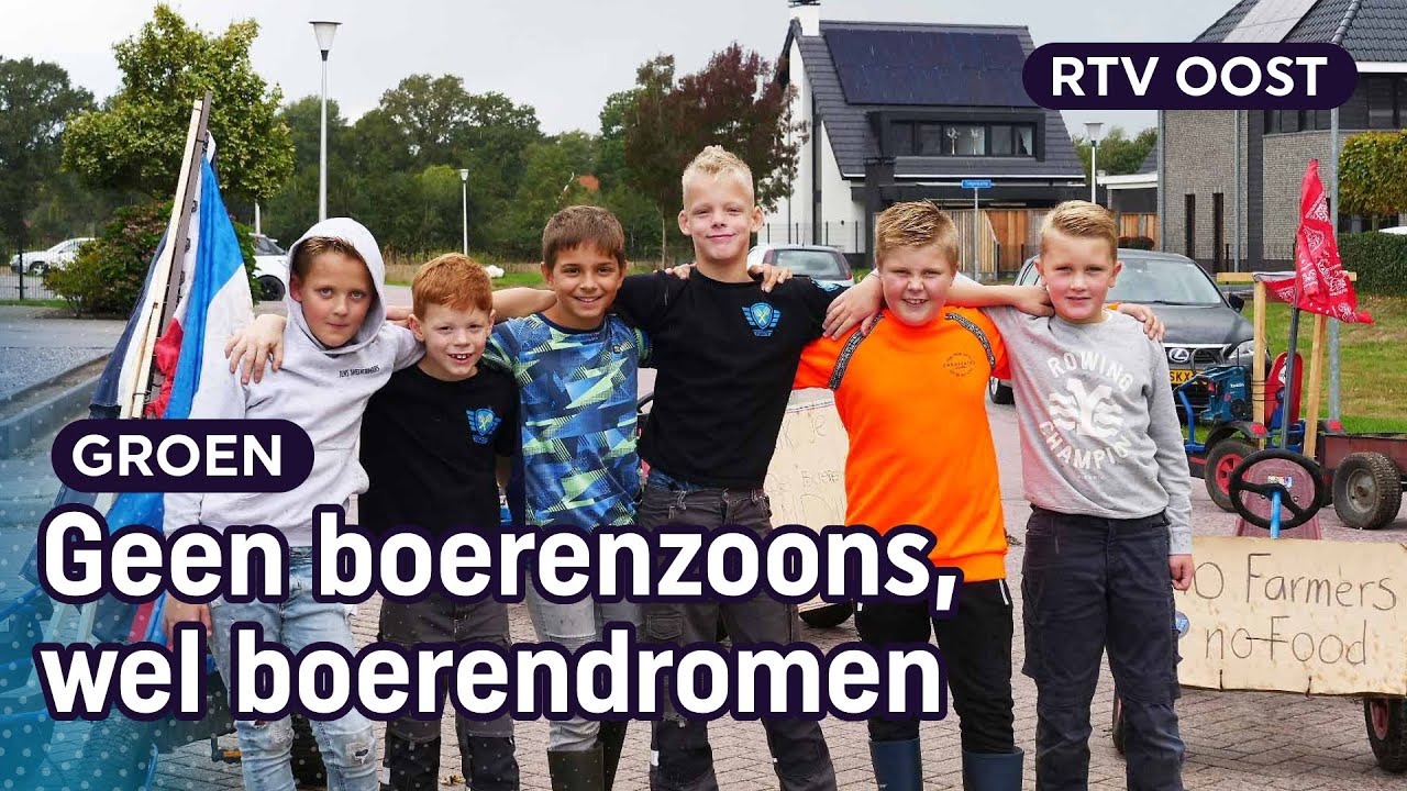 Jeugdig boerenprotest: Nout (9) wil boer worden, net als zijn vrienden | RTV Oost