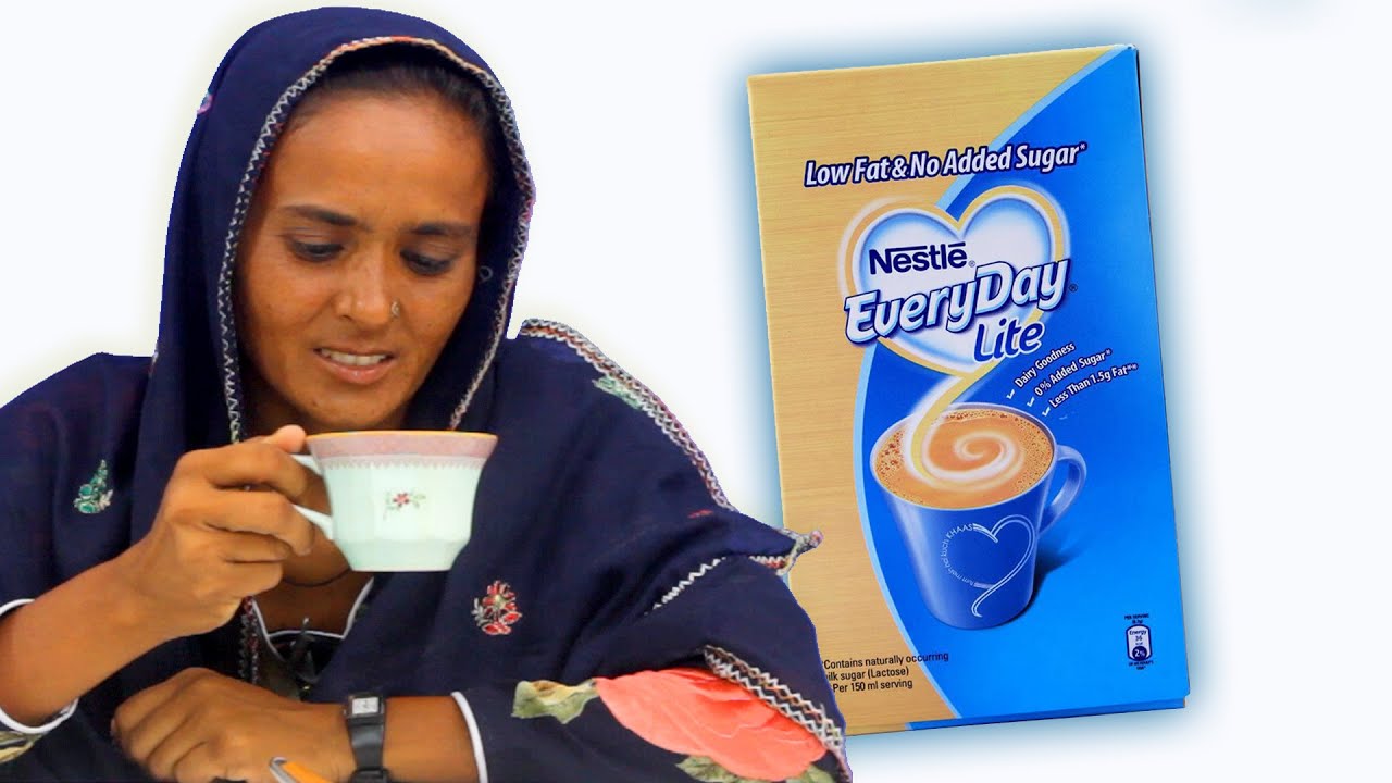 Tribal People Try Powdered Milk Tea For The First Time