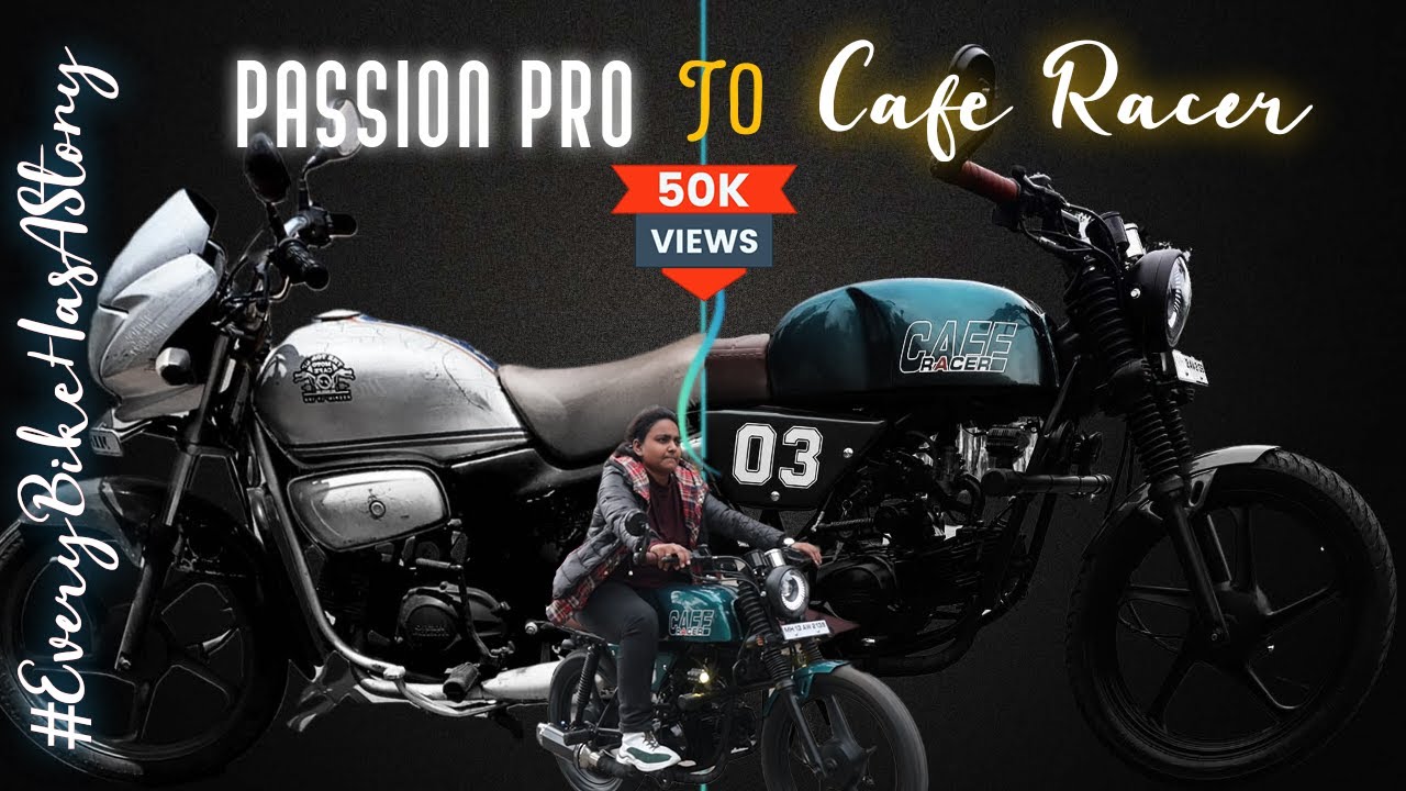 Hero Honda Splendor Passion Bike Modification | Hero Honda Passion Modification | Cafe Racer | Pune