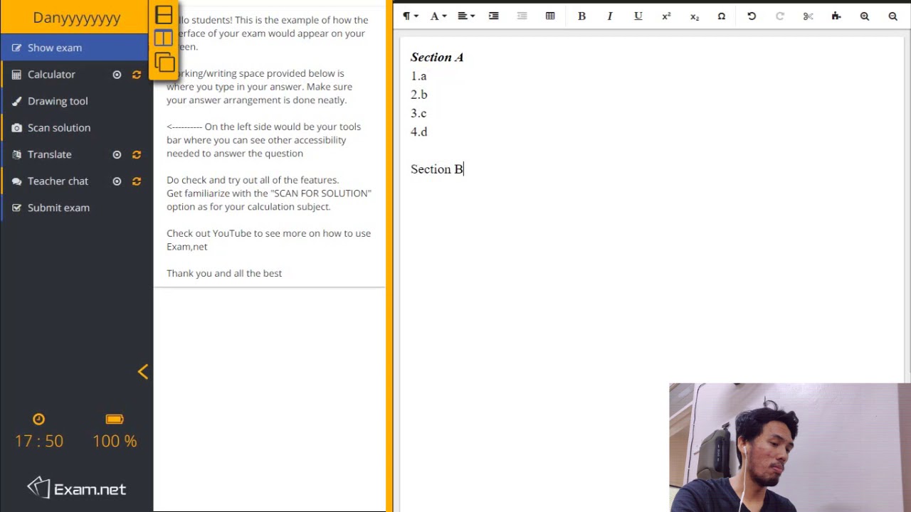 Exam Net Tutorial