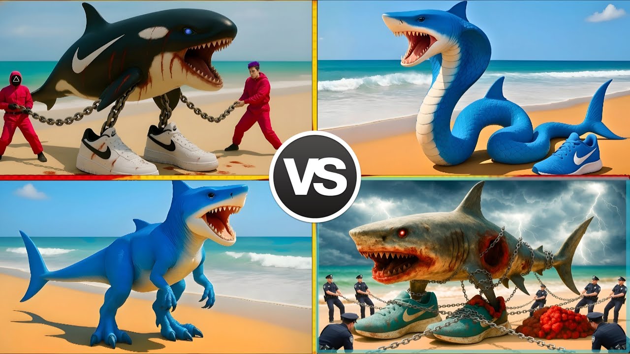 MEGA SHARK 🤠 BRAINROT ZOMBIE 🆚SHARK ZOMBIE 🆚BRAINROT COBRA SNAKE 🆚BRAINROT DINOSAUR
