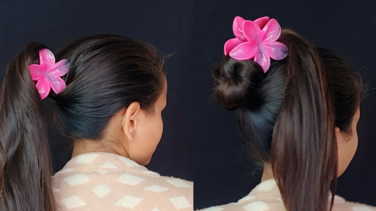 🌸Easy Ponytail to Bun Hairstyle | Long Hair Juda Style for Beginners🌸
