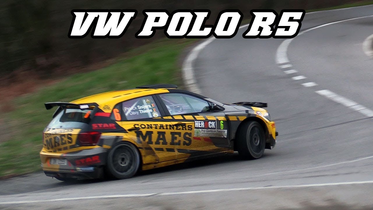 VW Polo GTI R5 - Turbo anti-lag sounds and action (Spa rally 2019)