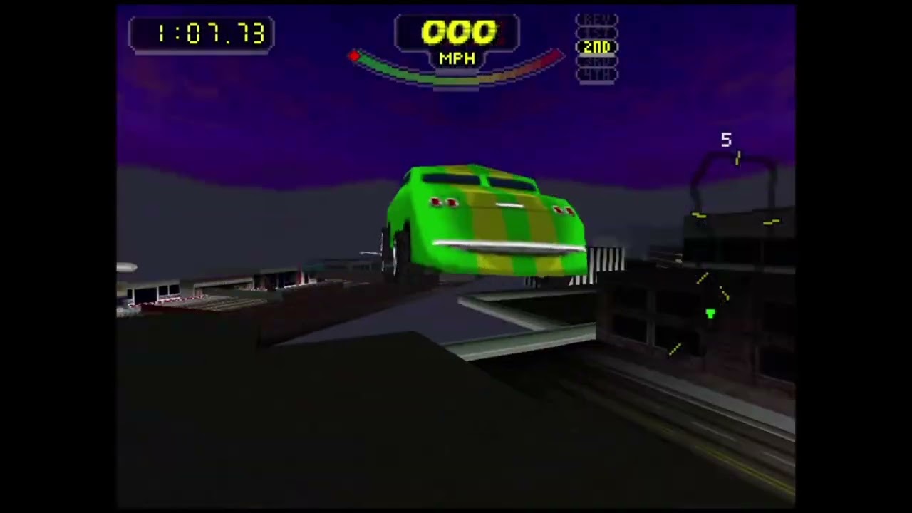 Rush 2 USA: Las Vegas Track - All Collectibles (2:55.47) - Keys/Cans Speedrun