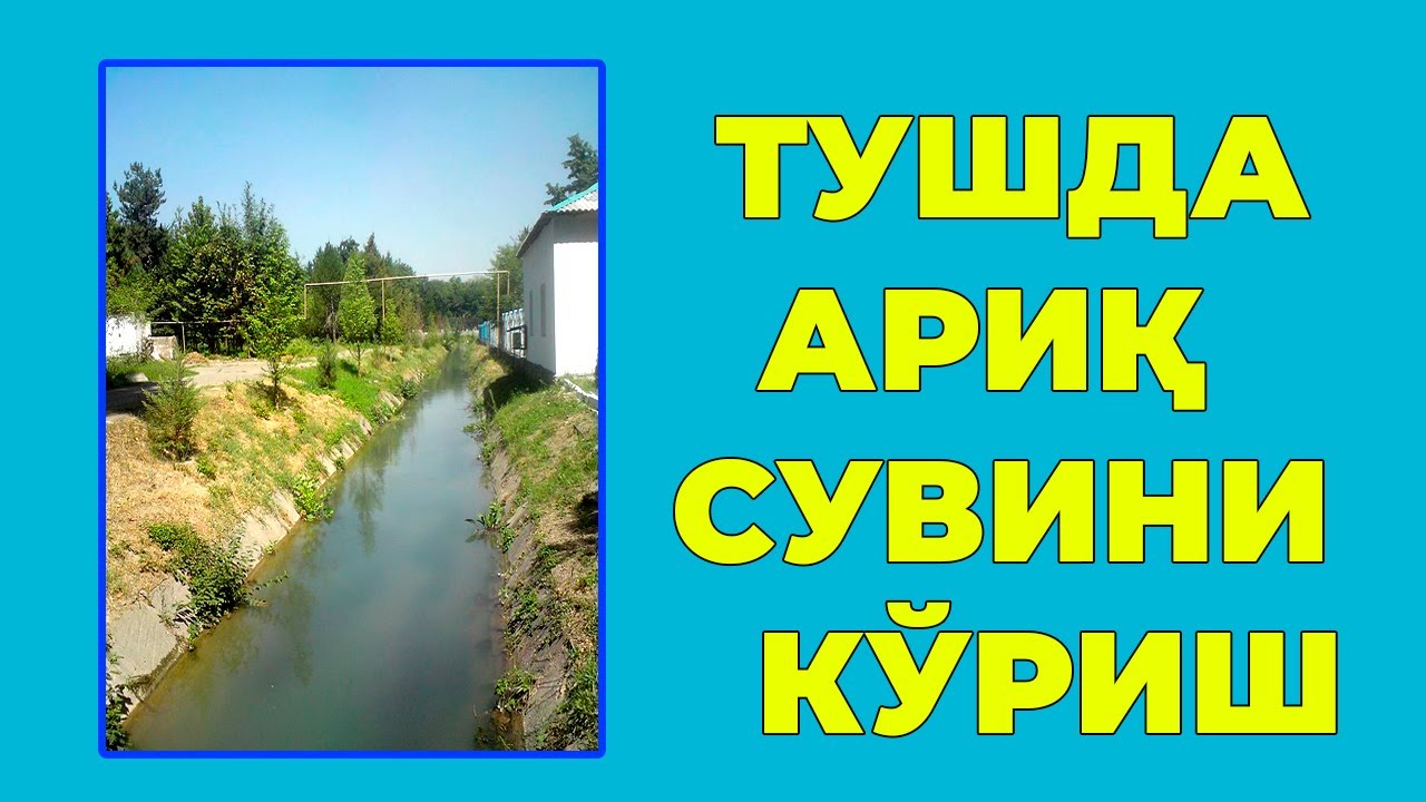 Туш табири - Тушда Арик сувини куриш