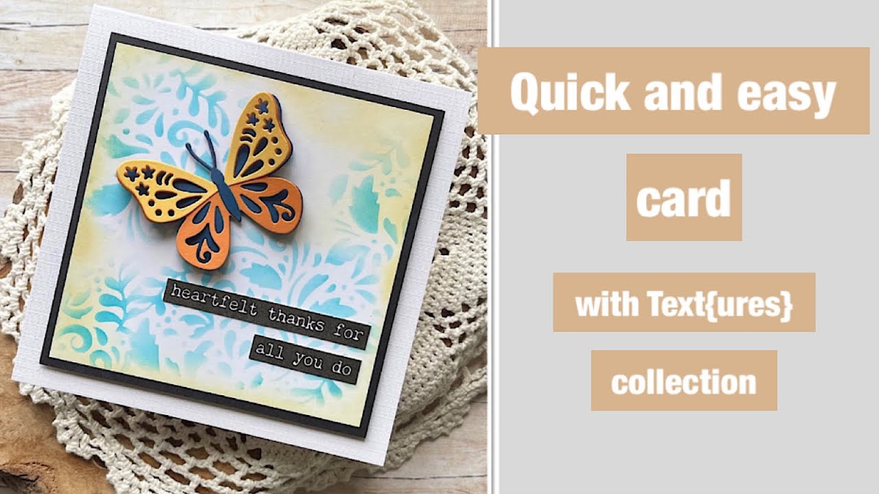 Quick and Easy card with Floral Folk Art collection by @LouCollins #folkart #cardmaking