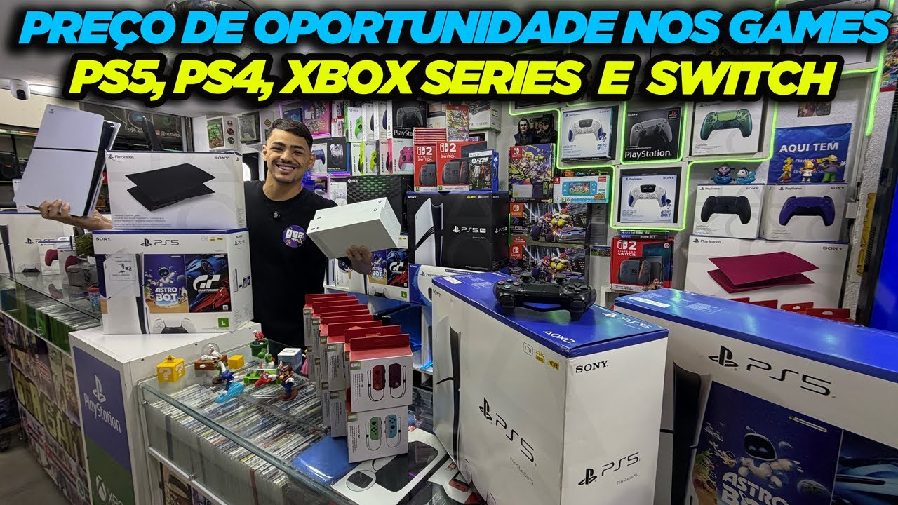 PREÇO DE OPORTUNIDADE NOS GAMES PS5, PS4, XBOX SÉRIES E SWITCH!!! GTA GAMES