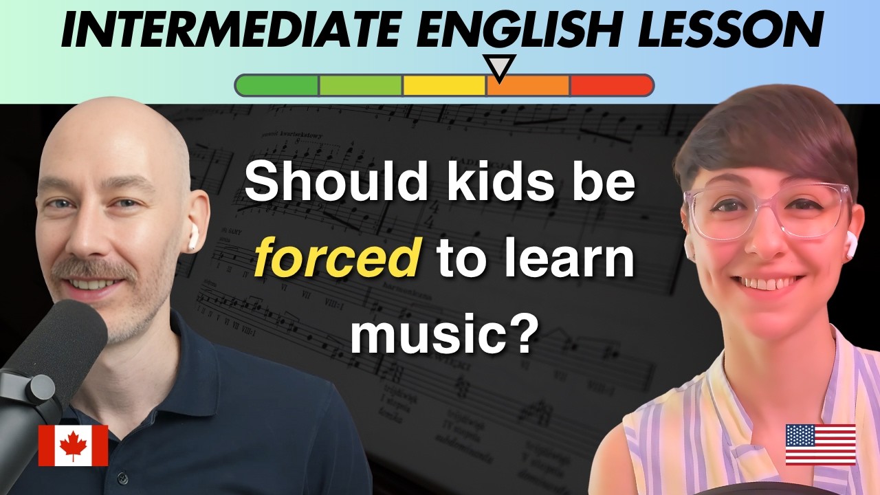 Talking about our musical education | Intermediate English listening | Simplified Speech 225