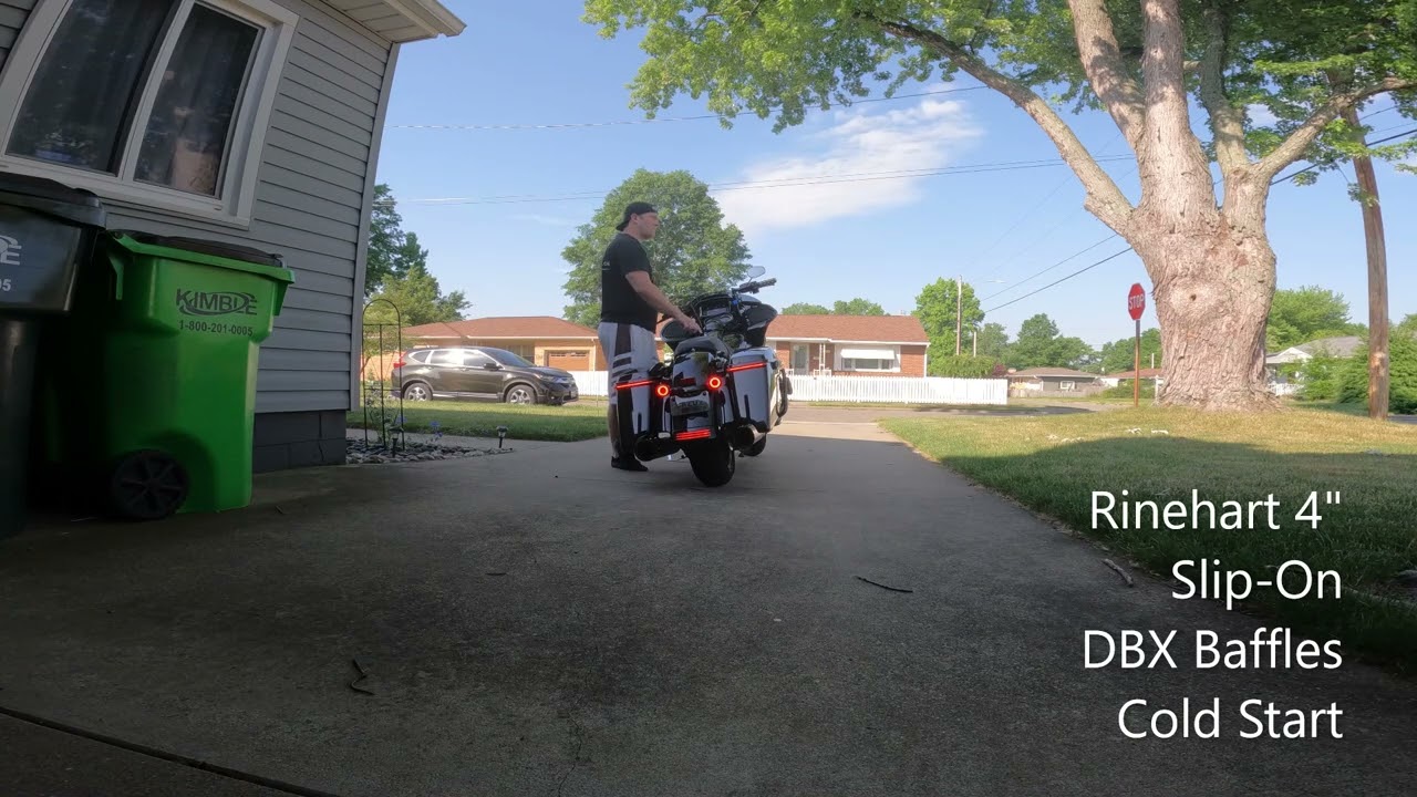 Rinehart Slip-On VS. Rinehart DBX Baffles - 2020 Harley Davidson Road Glide Special - SOUND AMAZING!