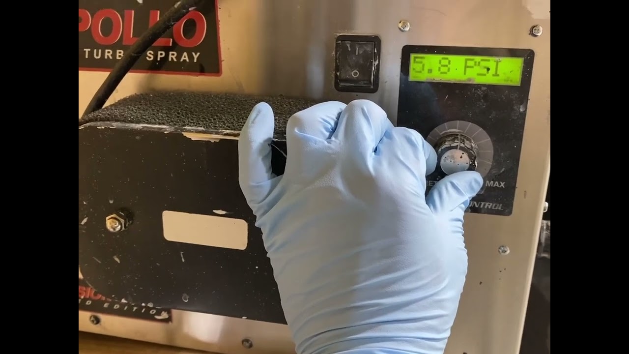 Some Tips for spraying Renner waterborne paints with Apollo 7700 HVLP. See description for more...
