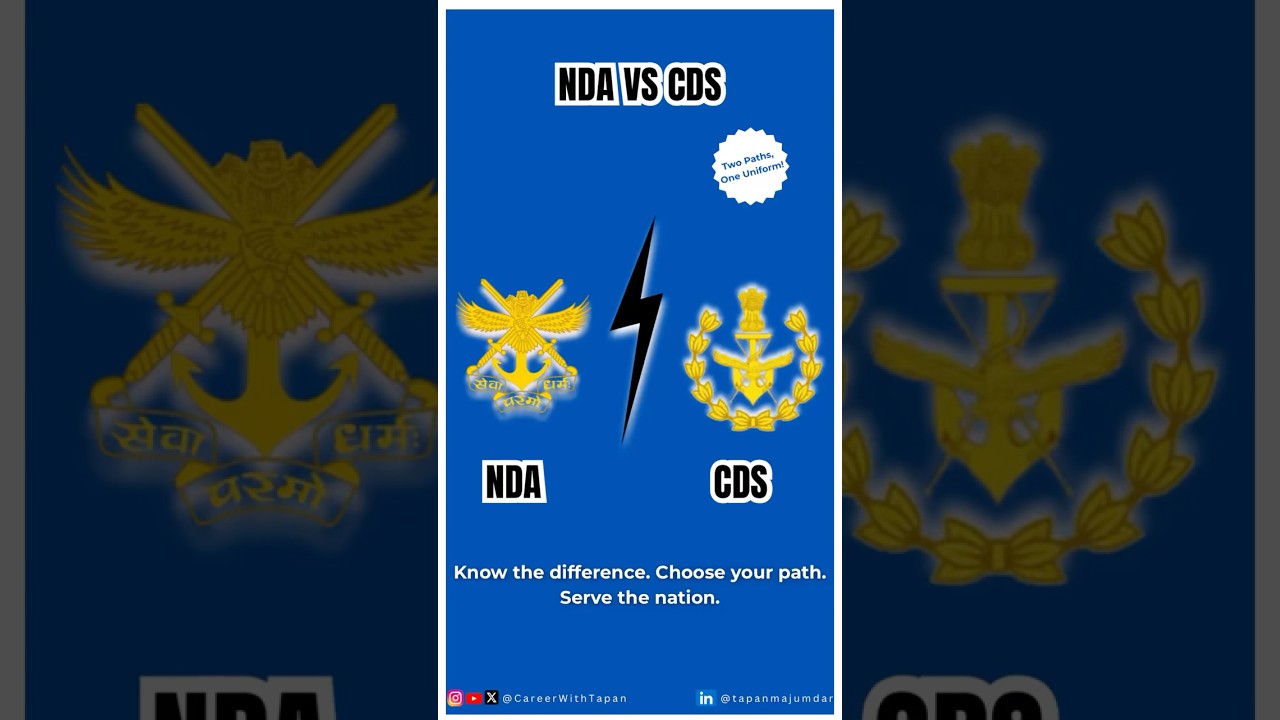 NDA vs CDS &ndash; Join Indian Armed Forces After 12th or Graduation? #shorts #shortsvideo #trending