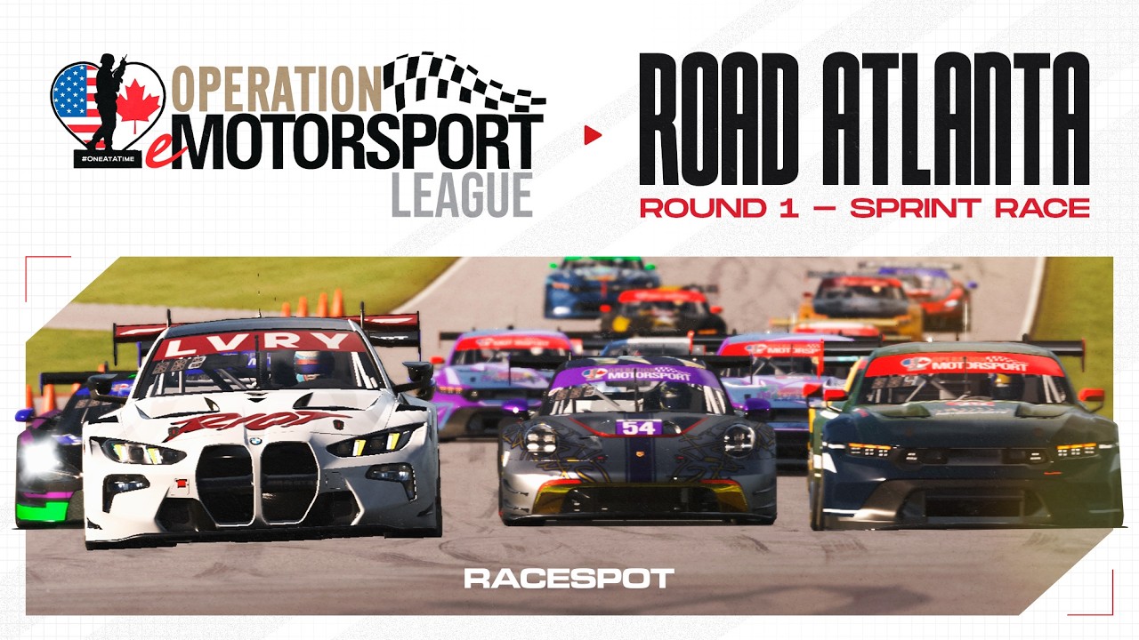 Operation eMotorsport iRacing Series | Round 1 at Road Atlanta