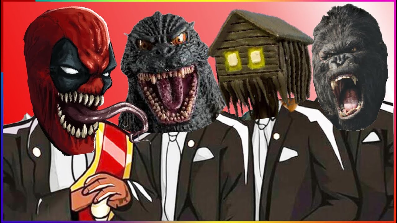 VENOMPOOL & GODZILLA & HOUSE HEAD SIREN HEAD & KONG - Coffin Dance X Baby Shark COVER