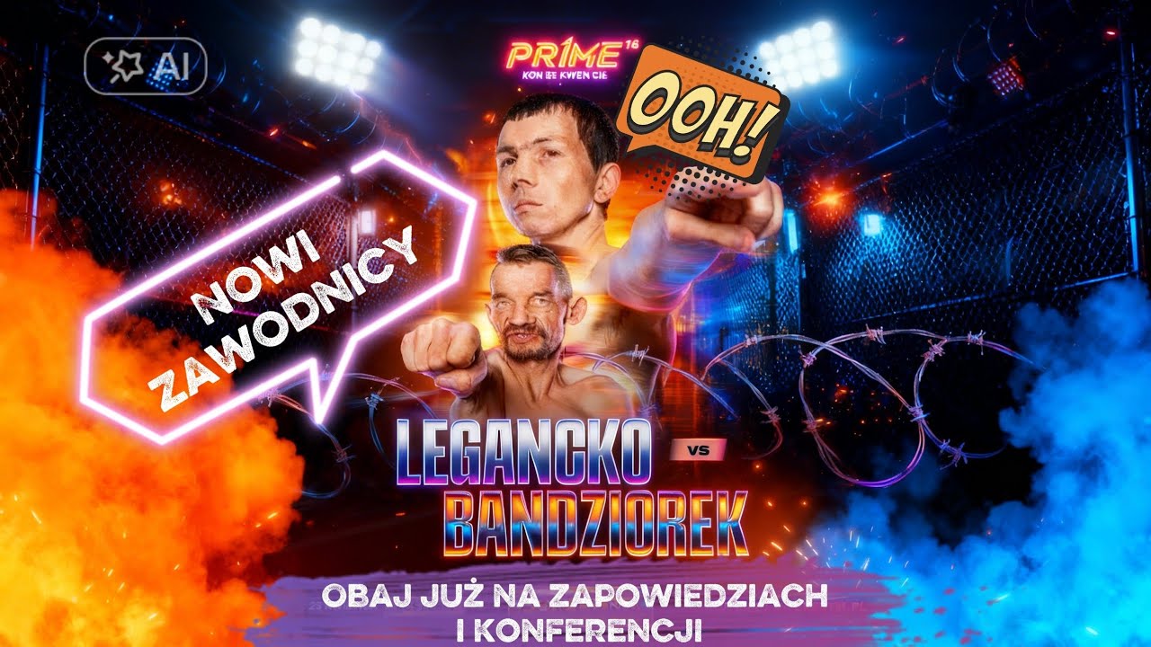 😂 LEGANCKO VS BANDZIOREK NA PRIME 16 NOWI ZAWODNICY Z CHŁOPAK&Oacute;W DO WZIĘCIA! 🤡🥊#Prime16 #Bandziorek