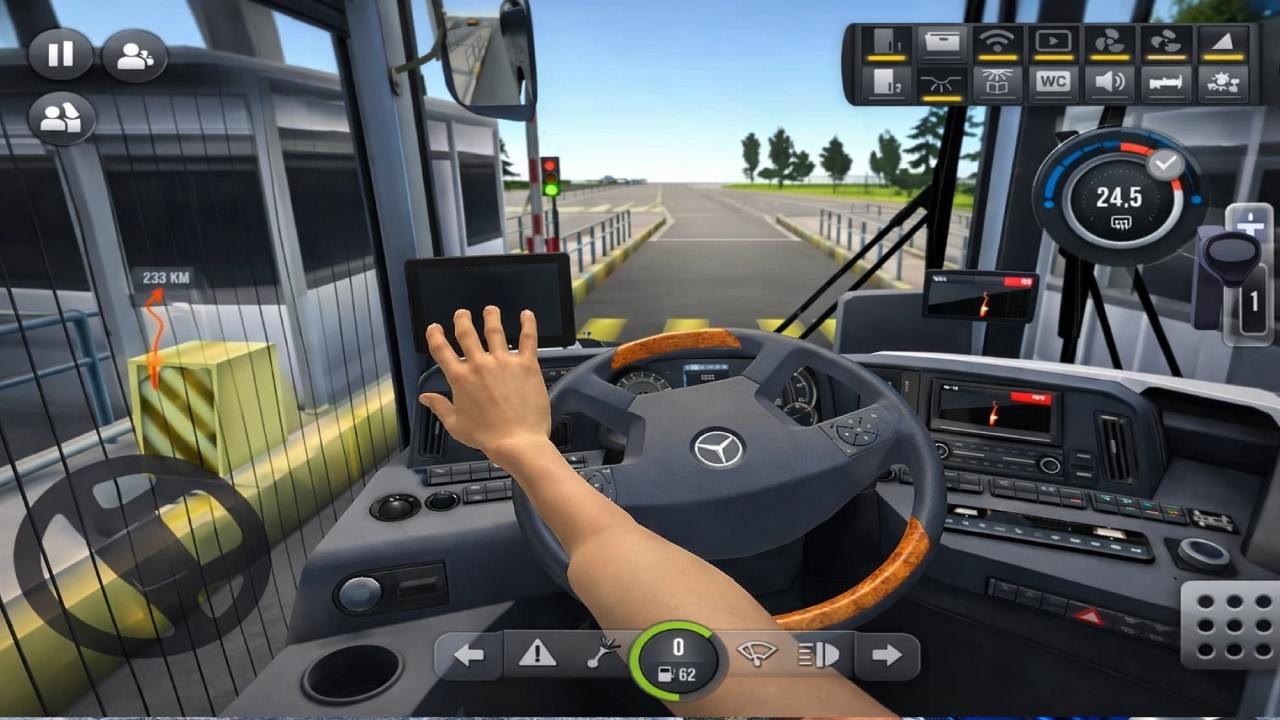 Mercedes Bus Passes Security Checkpoint 🚦 | Bus Simulator Ultimate Gameplay