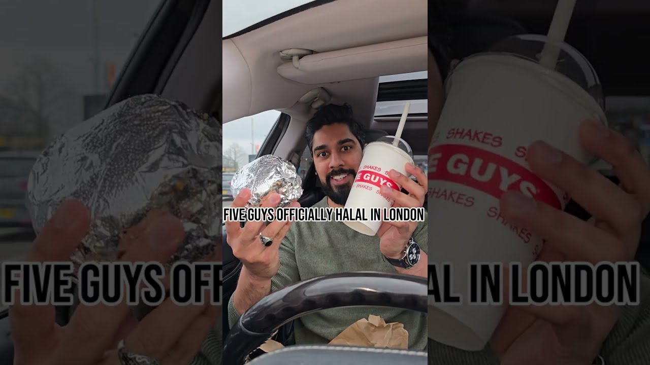 FIVE GUYS IS OFFICIALLY HALAL IN LONDON! My review of the First ever Halal Five Guys! #halalfiveguys
