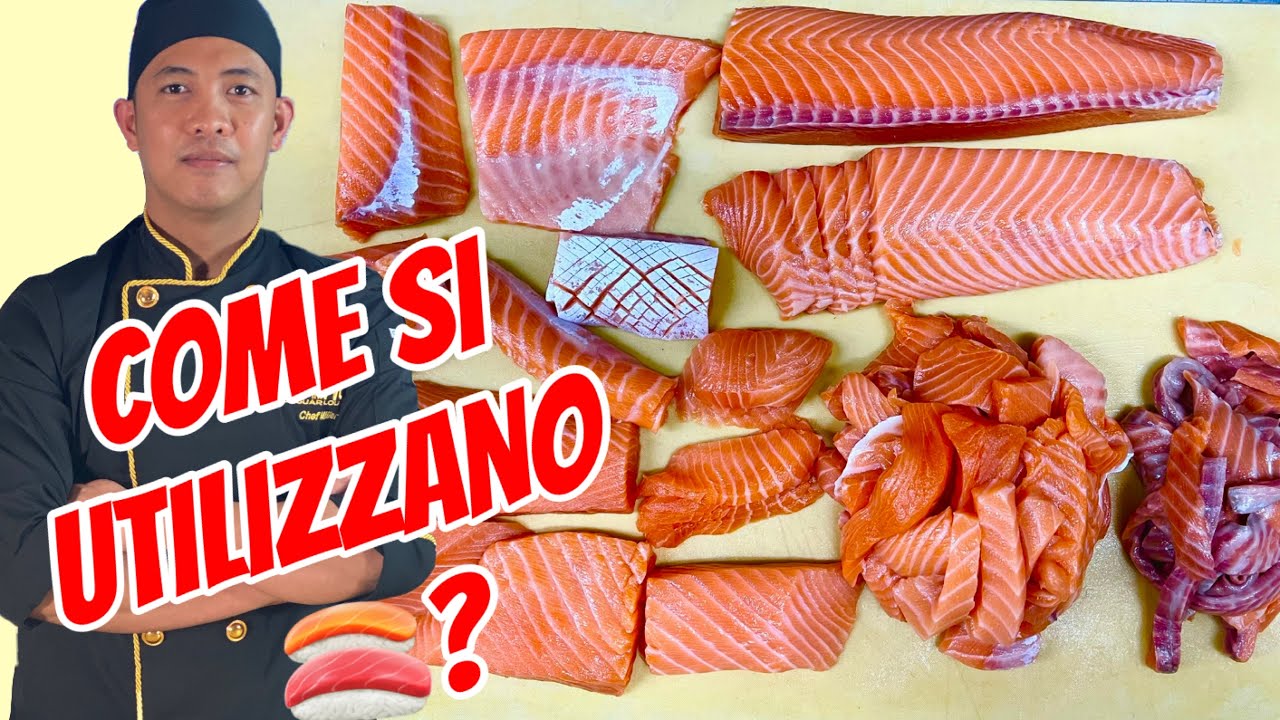 Как использовать все части лосося для суши 🍣?