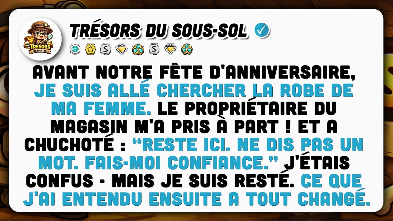Avant Notre Anniversaire, Le Vendeur M'a Dit De Me Cacher. 5 Min Après, J'ai Tout Su.