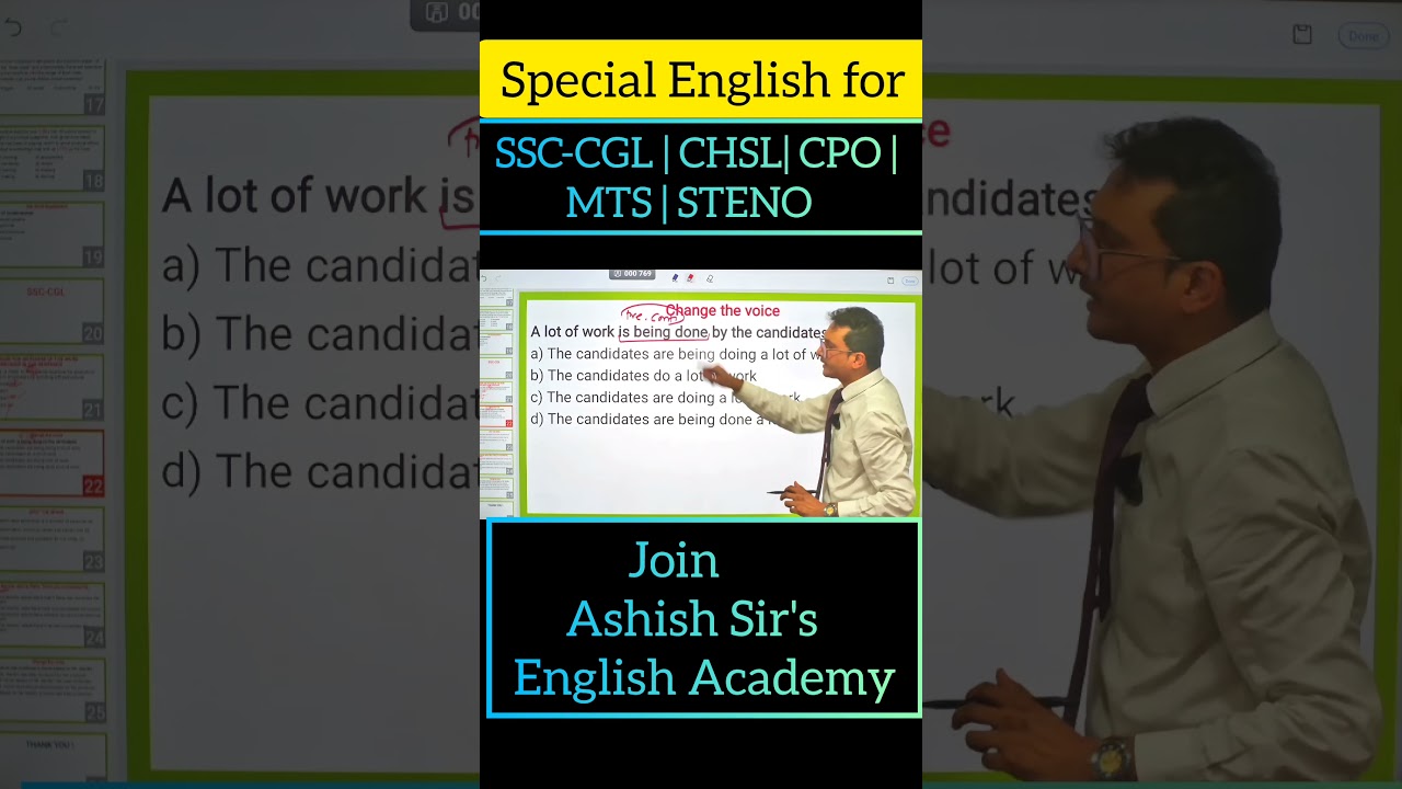 Active & Passive Voice for SSC CGL | Master Voice Change Rules with Tricks | English by Ashish Sir
