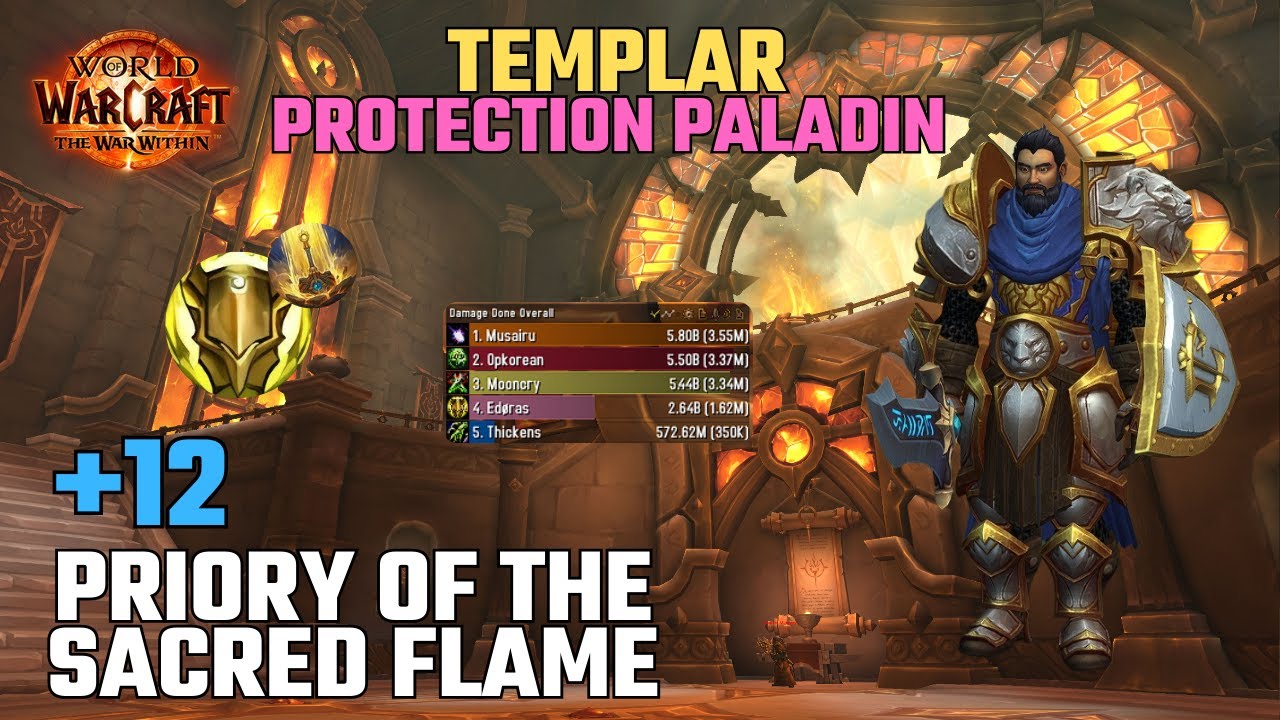 Priory of the Sacred Flame +12 | Templar Protection Paladin | TWW SEASON 2 M+