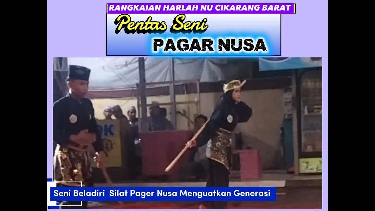 PENTAS SENI BELADIRI PAGER NUSA DI ACARA HARLAH CIKARANG BARAT 
