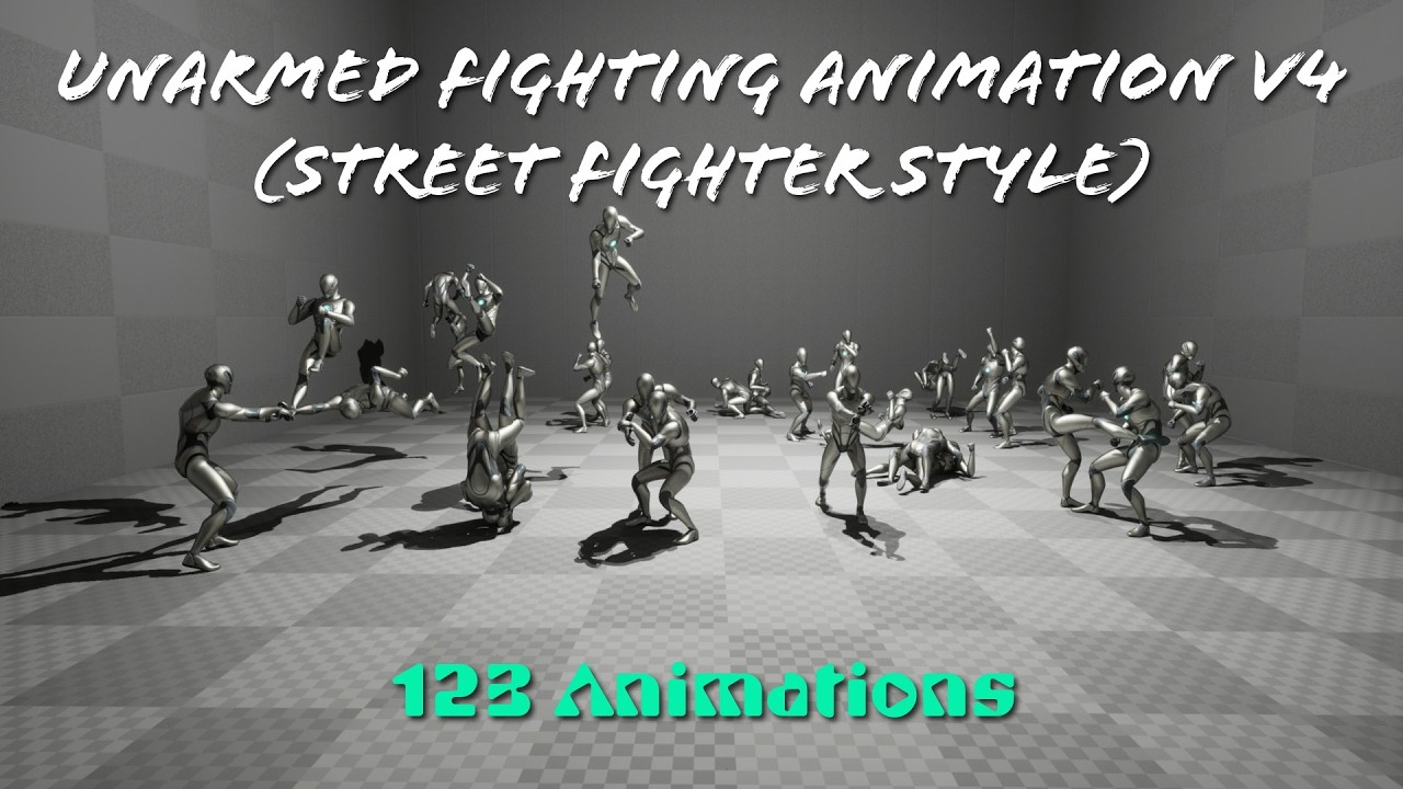Unarmed Fighting Animation V4 （Street Fighter Style）