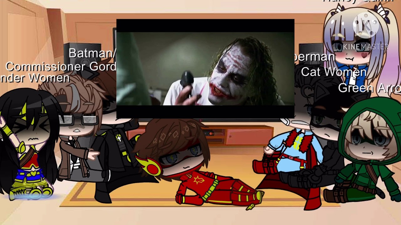 DC heroes + Harley Quinn react to the joker (First Video)